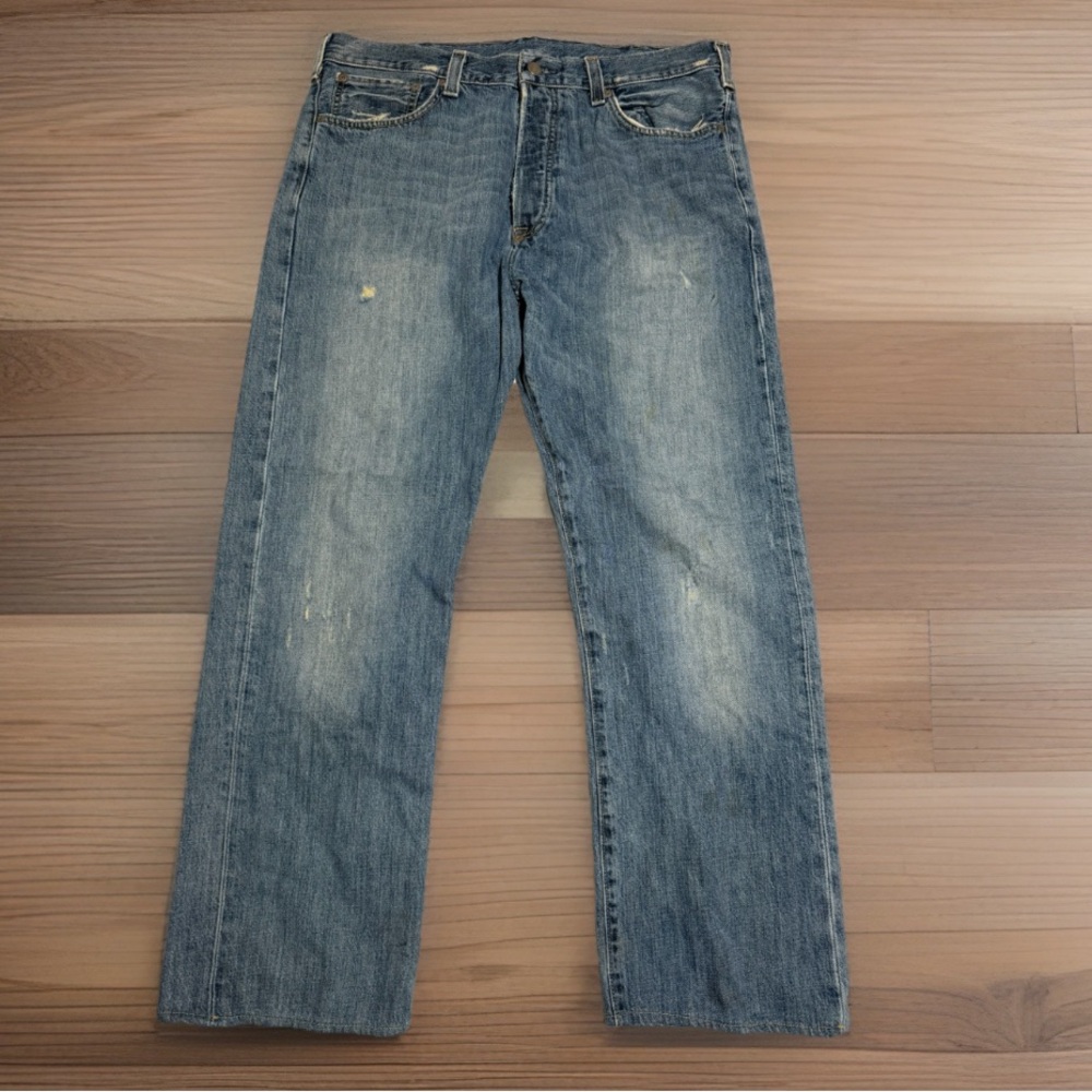 Polo Ralph Lauren Men's Pre-loved Distressed Denim Jeans 38x28